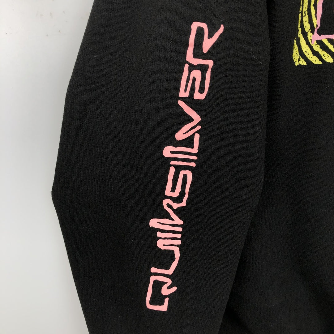QuikSilver Sweat Pullover Hoodie, Men's Size XL (approx.) cotton black type Vintage Second Hand