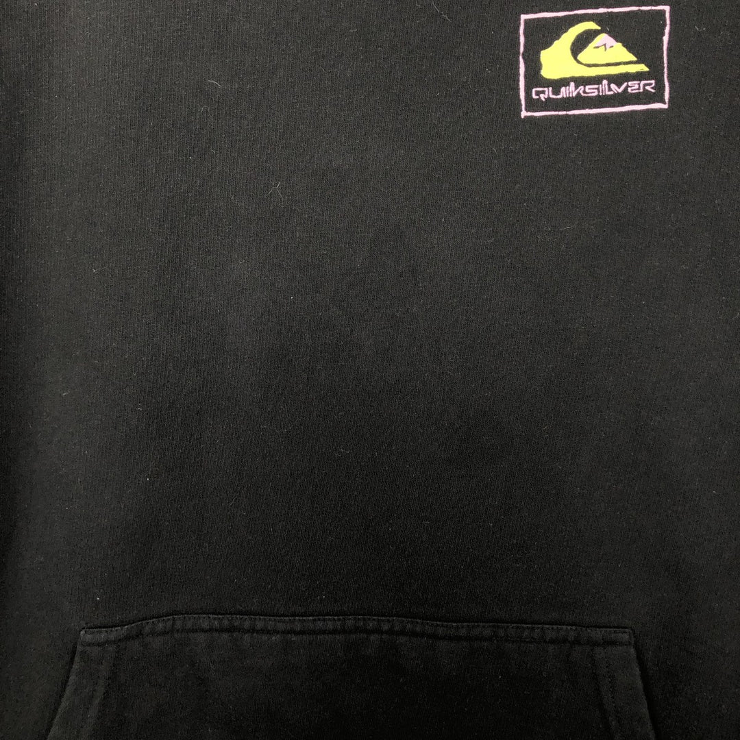 QuikSilver Sweat Pullover Hoodie, Men's Size XL (approx.) cotton black type Vintage Second Hand