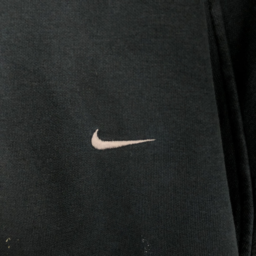 Nike Sweat Pullover Hoodie Men's XL Size cotton black type Vintage Second Hand
