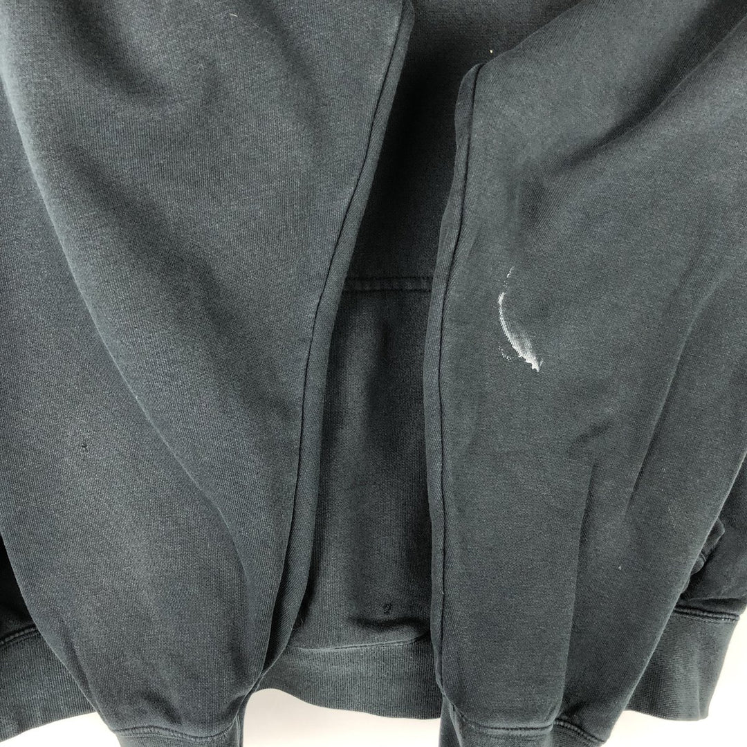 Nike Sweat Pullover Hoodie Men's XL Size cotton black type Vintage Second Hand