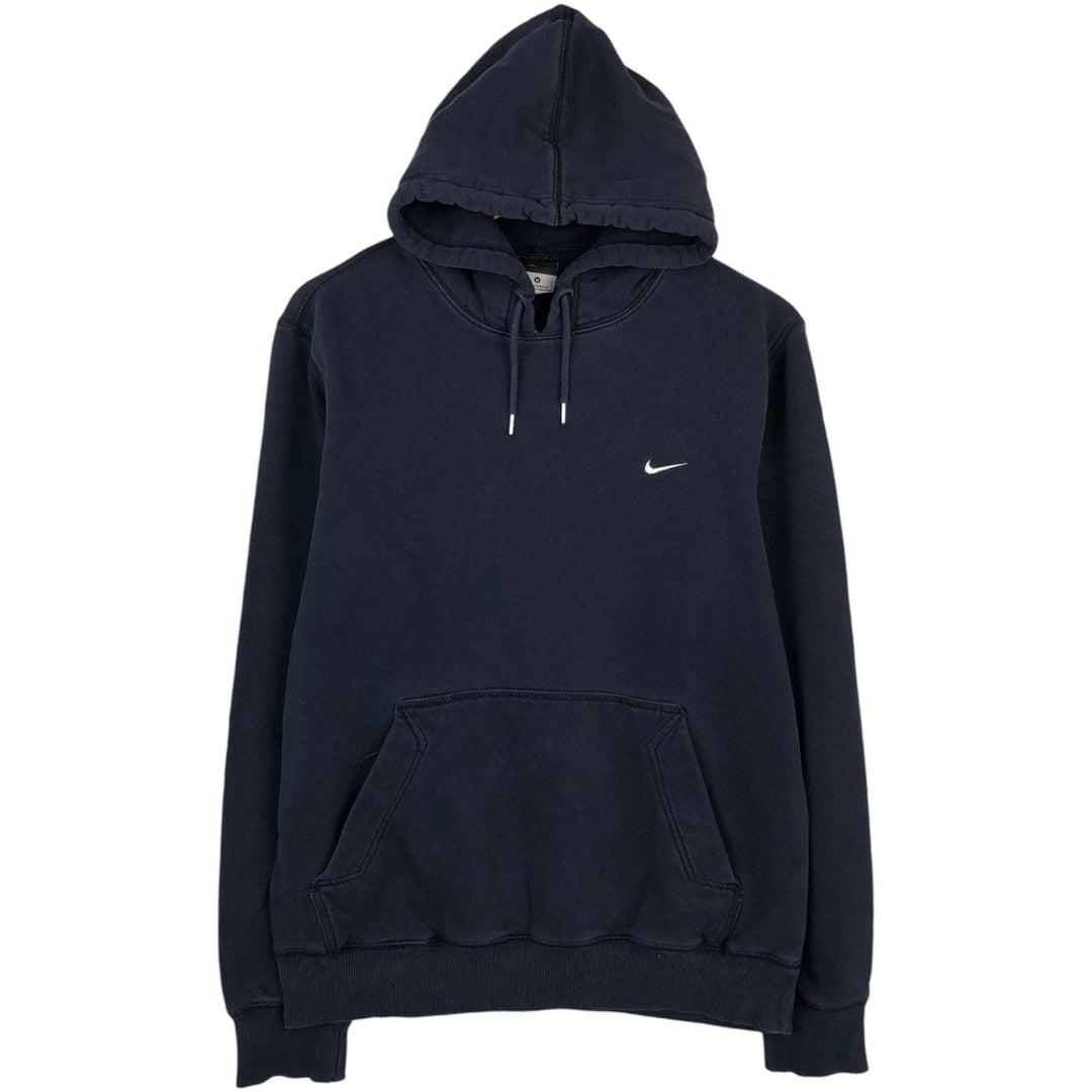 Nike Sweat Pullover Hoodie, Men's Size M cotton navy blue type Vintage Second Hand