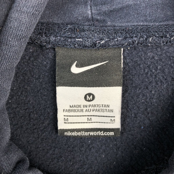 Nike Sweat Pullover Hoodie, Men's Size M cotton navy blue type Vintage Second Hand