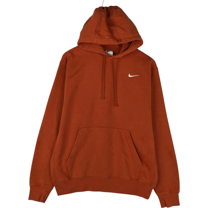 Nike Sweat Pullover Hoodie, Men's Size M cotton orange type Vintage Second Hand