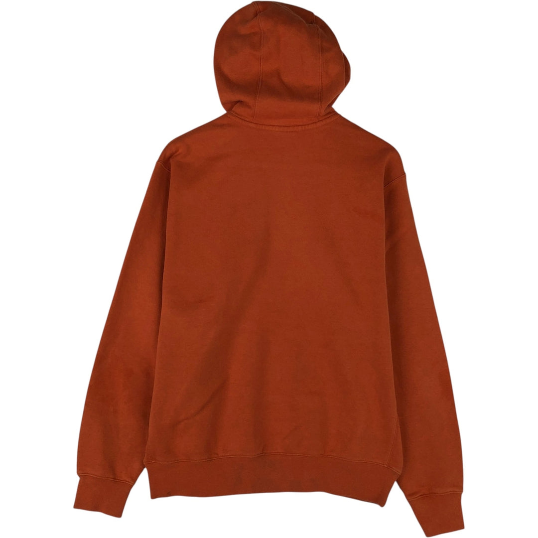 Nike Sweat Pullover Hoodie, Men's Size M cotton orange type Vintage Second Hand