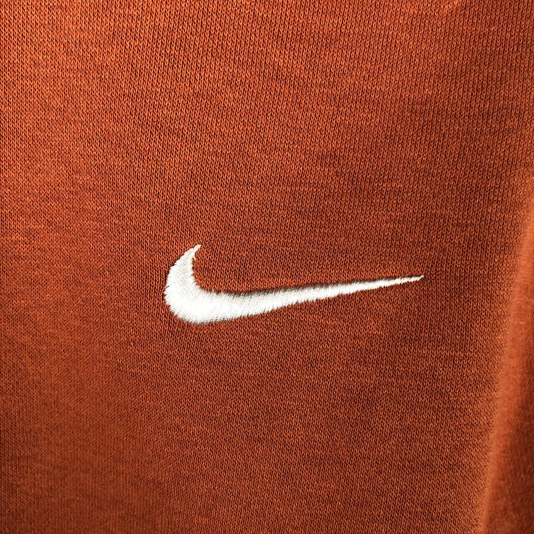 Nike Sweat Pullover Hoodie, Men's Size M cotton orange type Vintage Second Hand