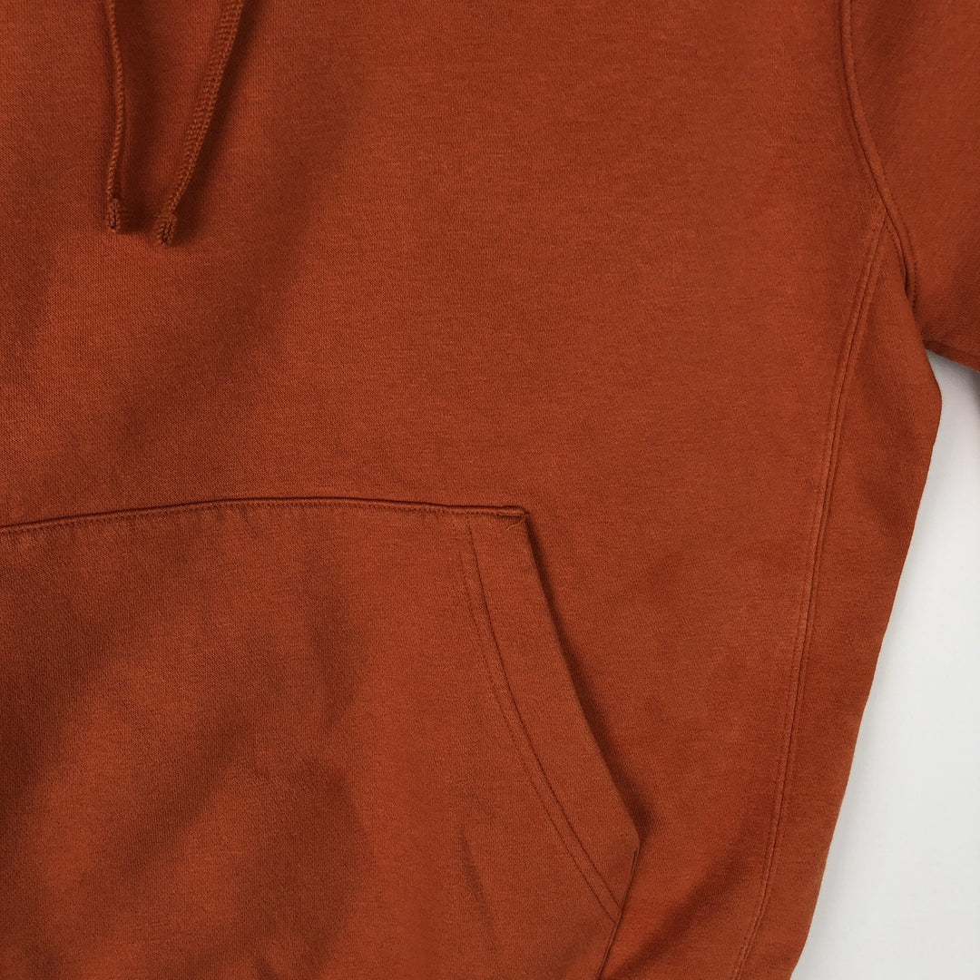 Nike Sweat Pullover Hoodie, Men's Size M cotton orange type Vintage Second Hand