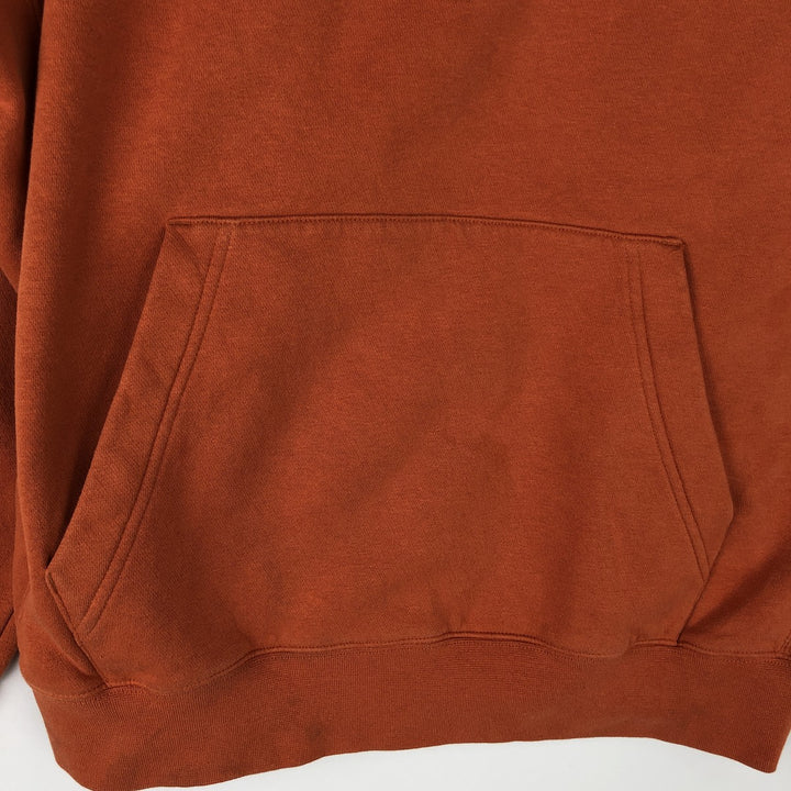 Nike Sweat Pullover Hoodie, Men's Size M cotton orange type Vintage Second Hand