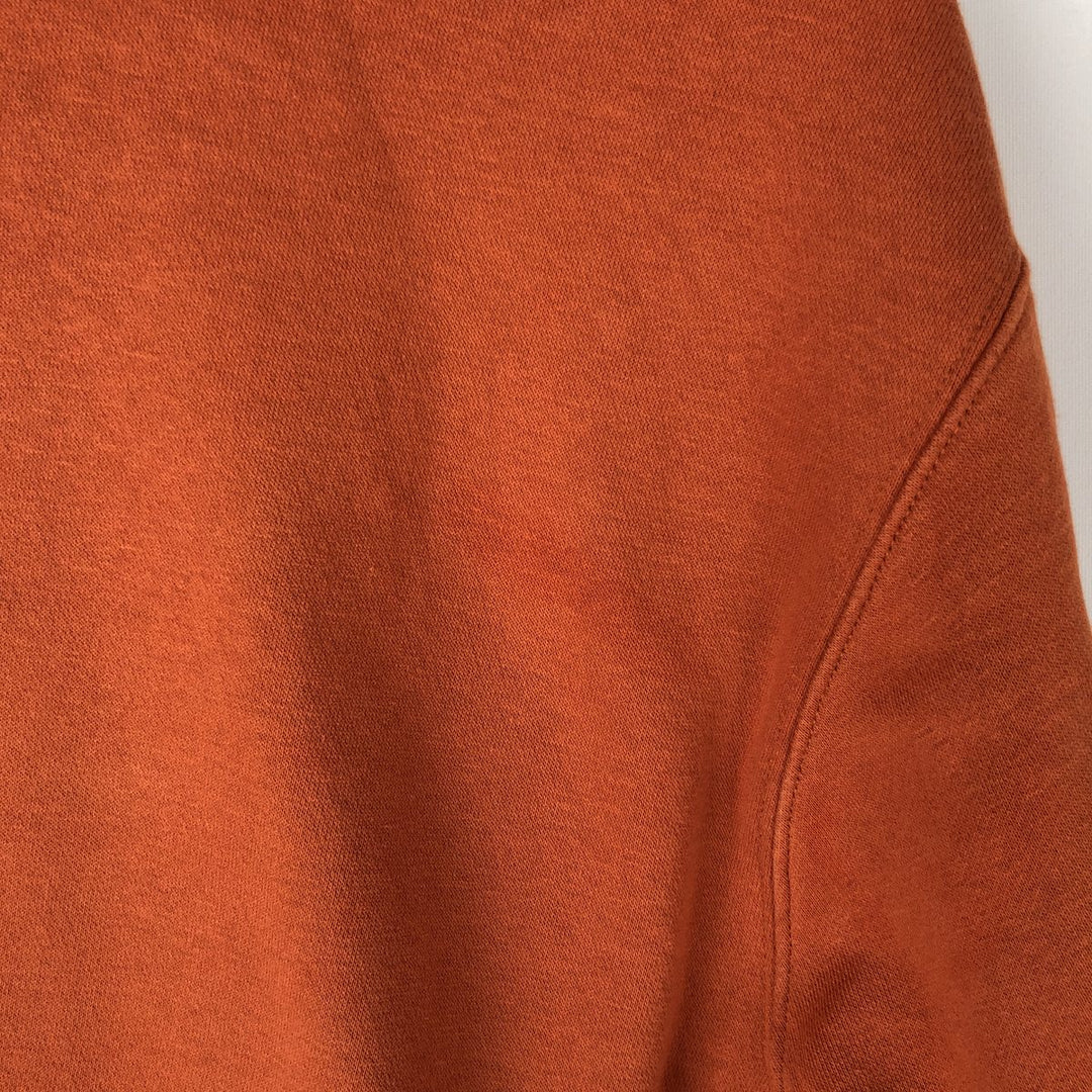 Nike Sweat Pullover Hoodie, Men's Size M cotton orange type Vintage Second Hand