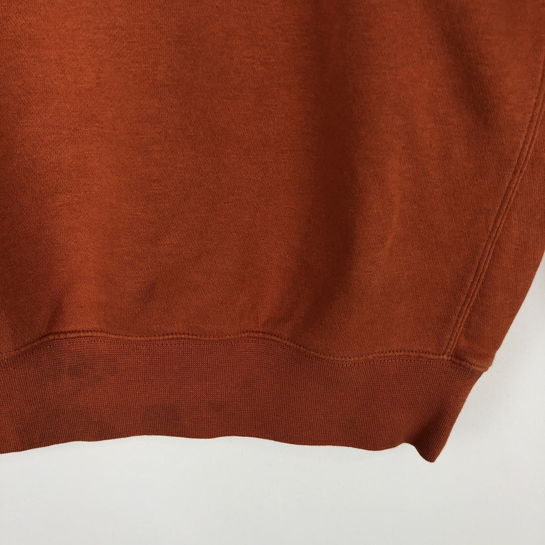 Nike Sweat Pullover Hoodie, Men's Size M cotton orange type Vintage Second Hand