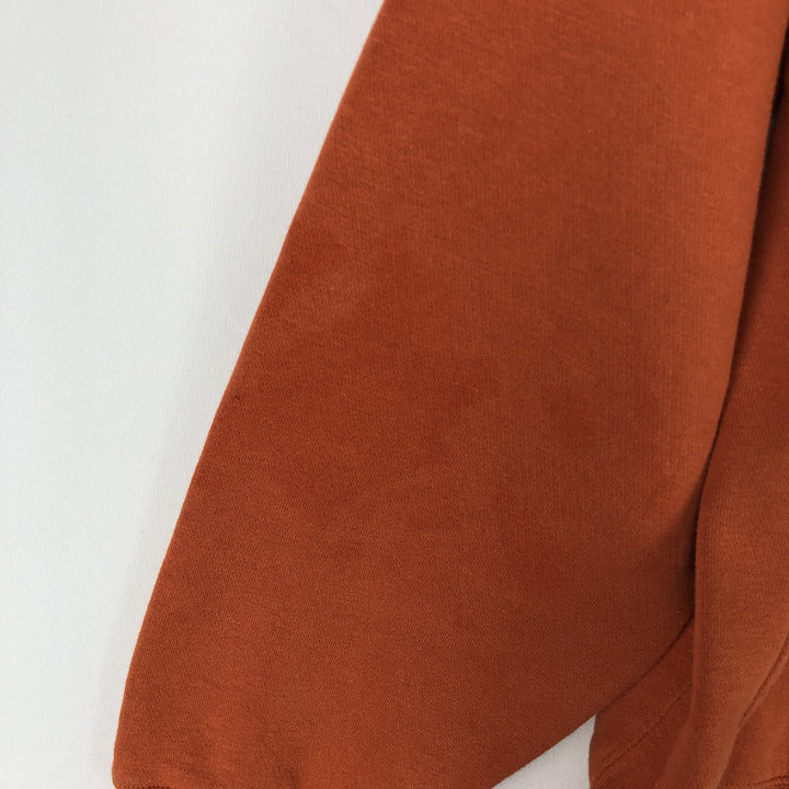 Nike Sweat Pullover Hoodie, Men's Size M cotton orange type Vintage Second Hand