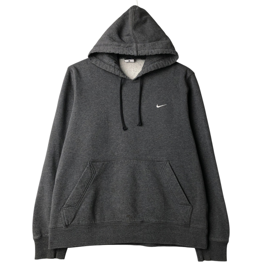 Nike Sweat Pullover Hoodie, Men's Size M cotton Charcoal Vintage Second Hand