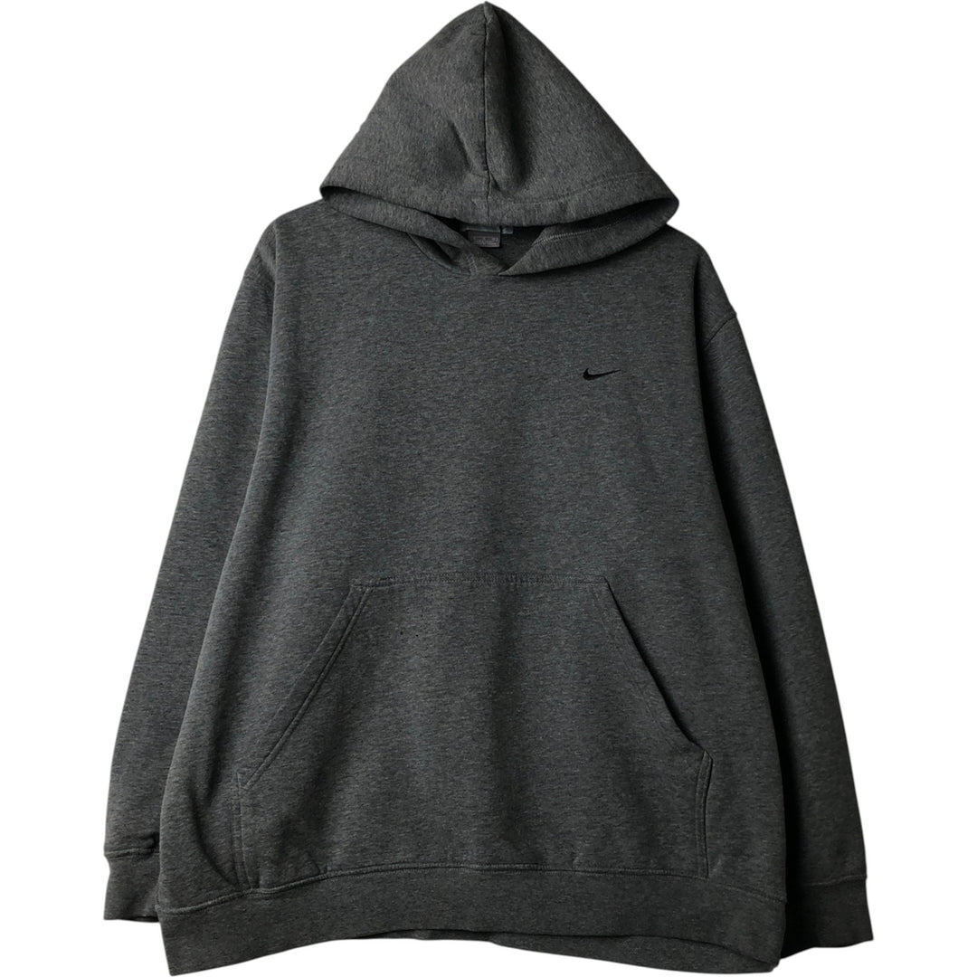 00'S Nike Sweat Pullover Hoodie Men's XL Size cotton Charcoal Vintage Second Hand