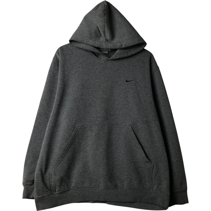 00'S Nike Sweat Pullover Hoodie Men's XL Size cotton Charcoal Vintage Second Hand