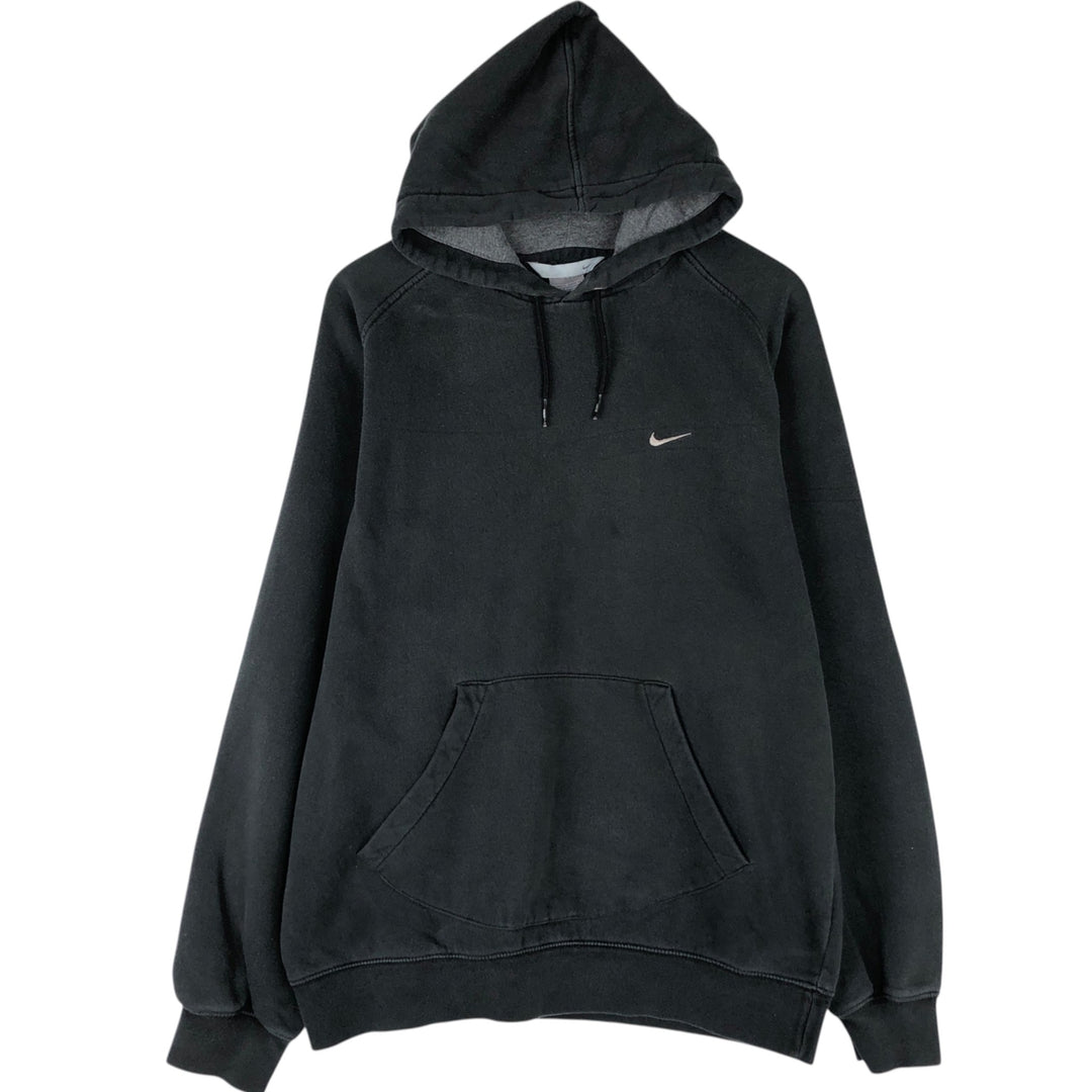 2000'S Nike One-Point Sweat Pullover Hoodie, Men's Size L (approx.) cotton black type Vintage Second Hand