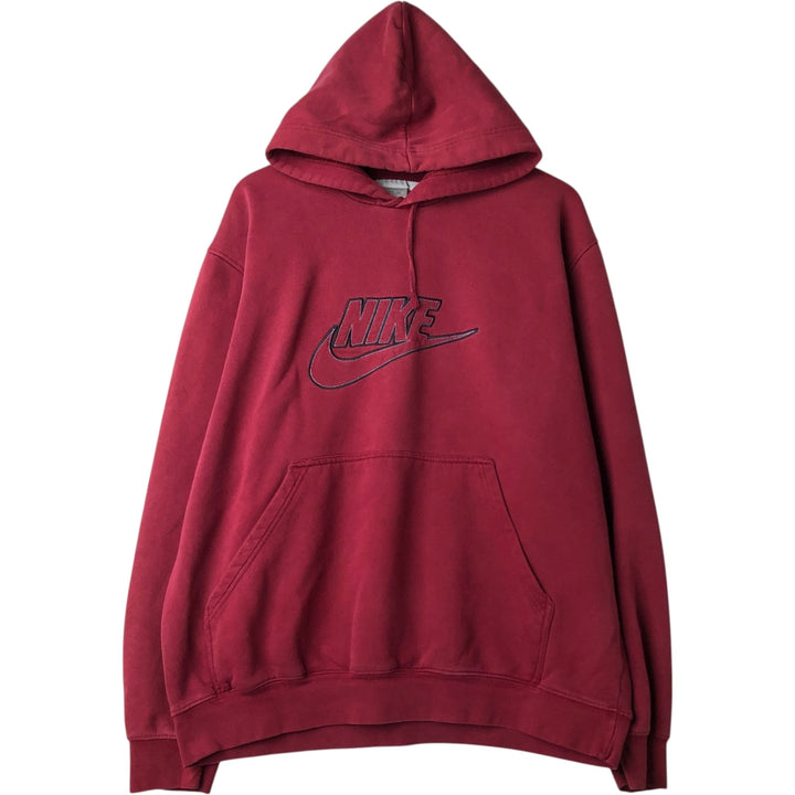 00'S Nike Sweat Pullover Hoodie Men's XL Size cotton red type Vintage Second Hand