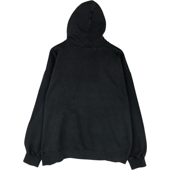 Thrasher Fire Pattern Pullover Hoodie, Men's XL cotton black type Vintage Second Hand