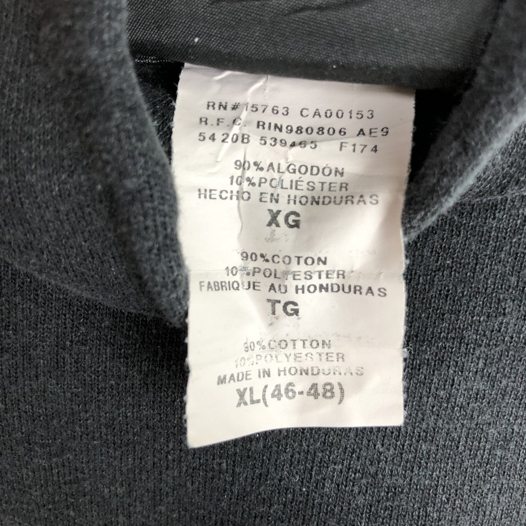 Thrasher Fire Pattern Pullover Hoodie, Men's XL cotton black type Vintage Second Hand