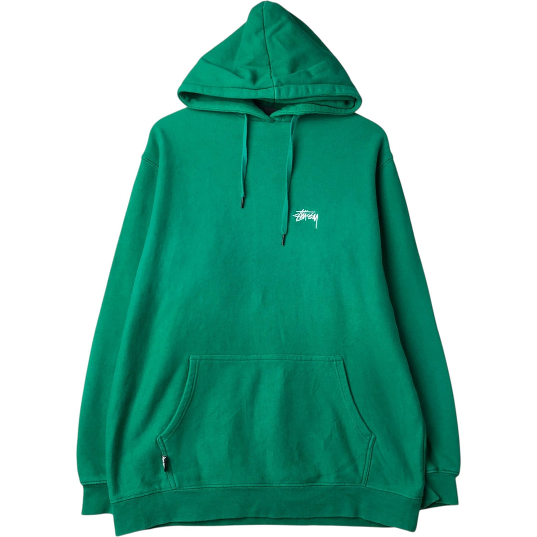 Stussy sweatshirt pullover hoodie, men's size S (equivalent) cotton green type Vintage Second Hand