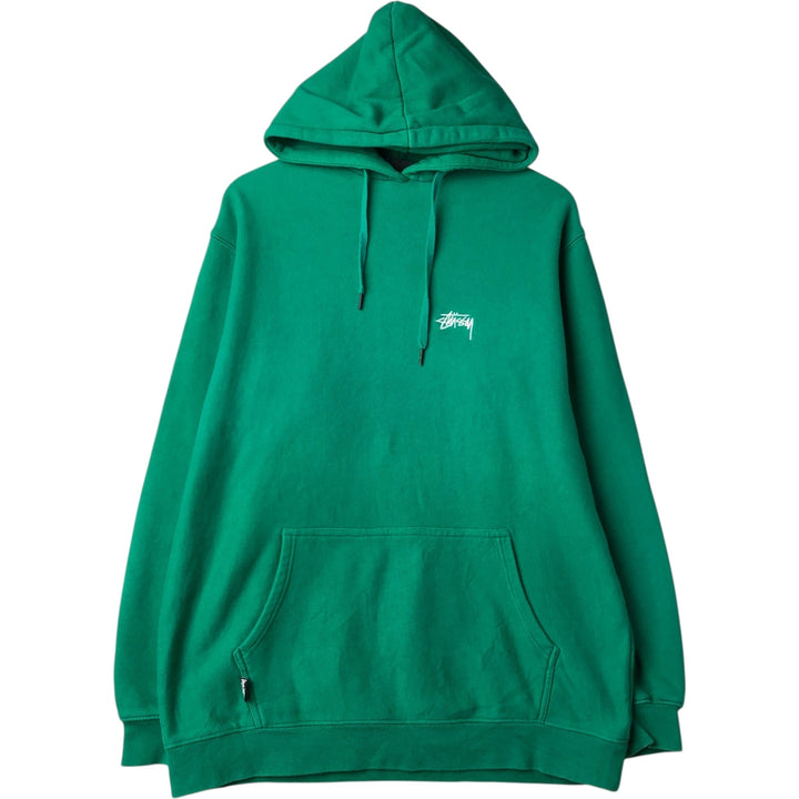 Stussy sweatshirt pullover hoodie, men's size S (equivalent) cotton green type Vintage Second Hand