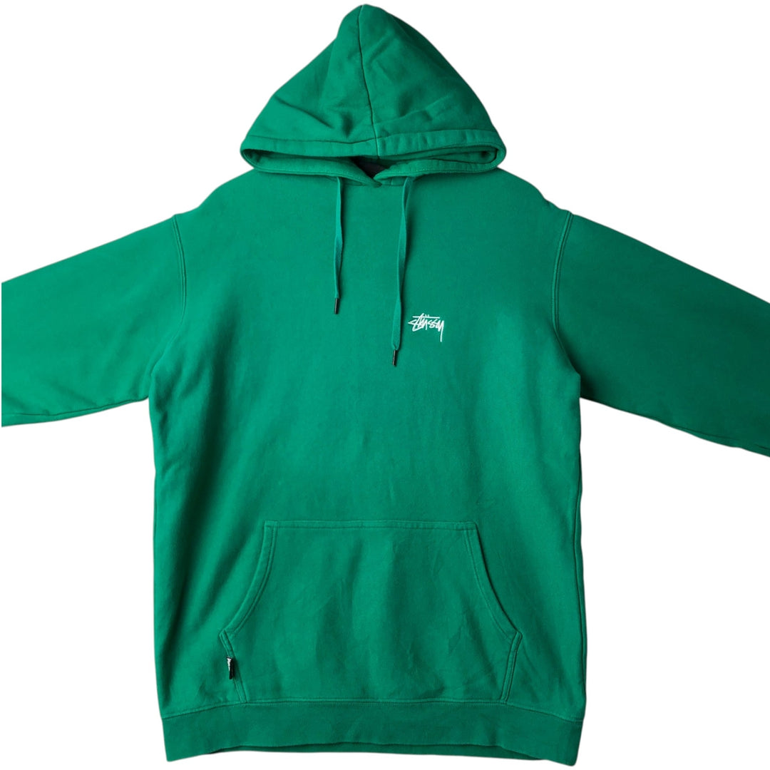 Stussy sweatshirt pullover hoodie, men's size S (equivalent) cotton green type Vintage Second Hand