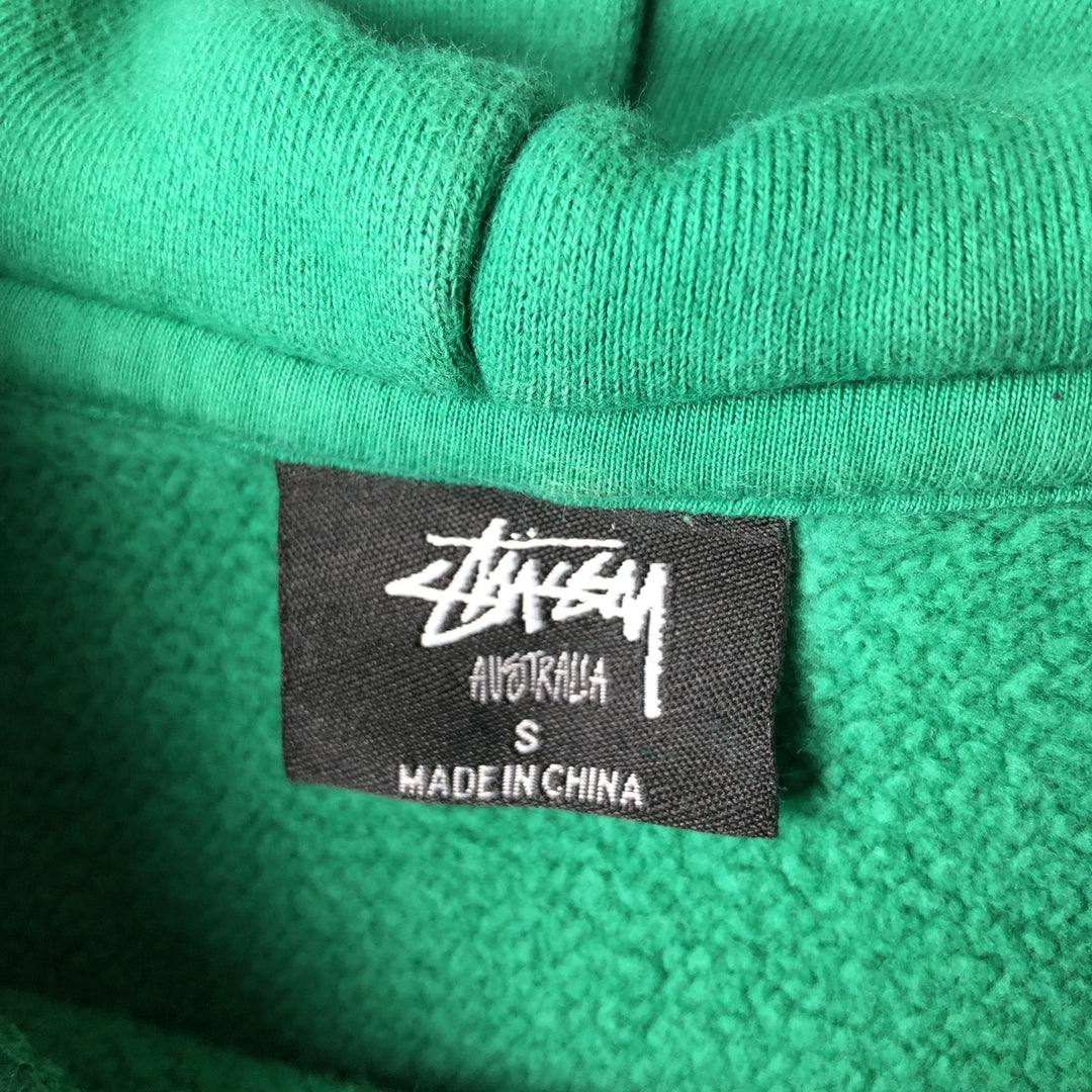 Stussy sweatshirt pullover hoodie, men's size S (equivalent) cotton green type Vintage Second Hand