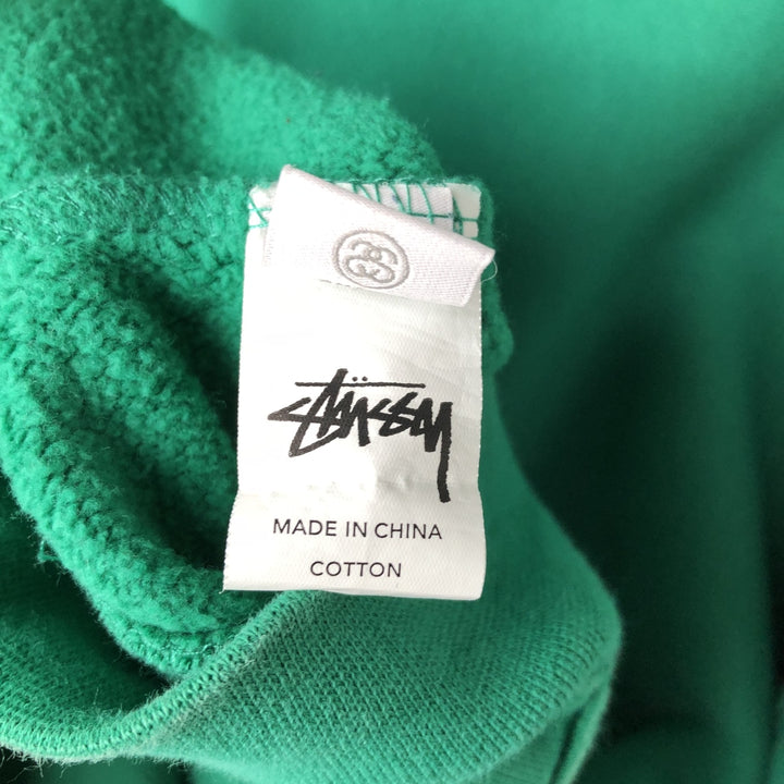 Stussy sweatshirt pullover hoodie, men's size S (equivalent) cotton green type Vintage Second Hand