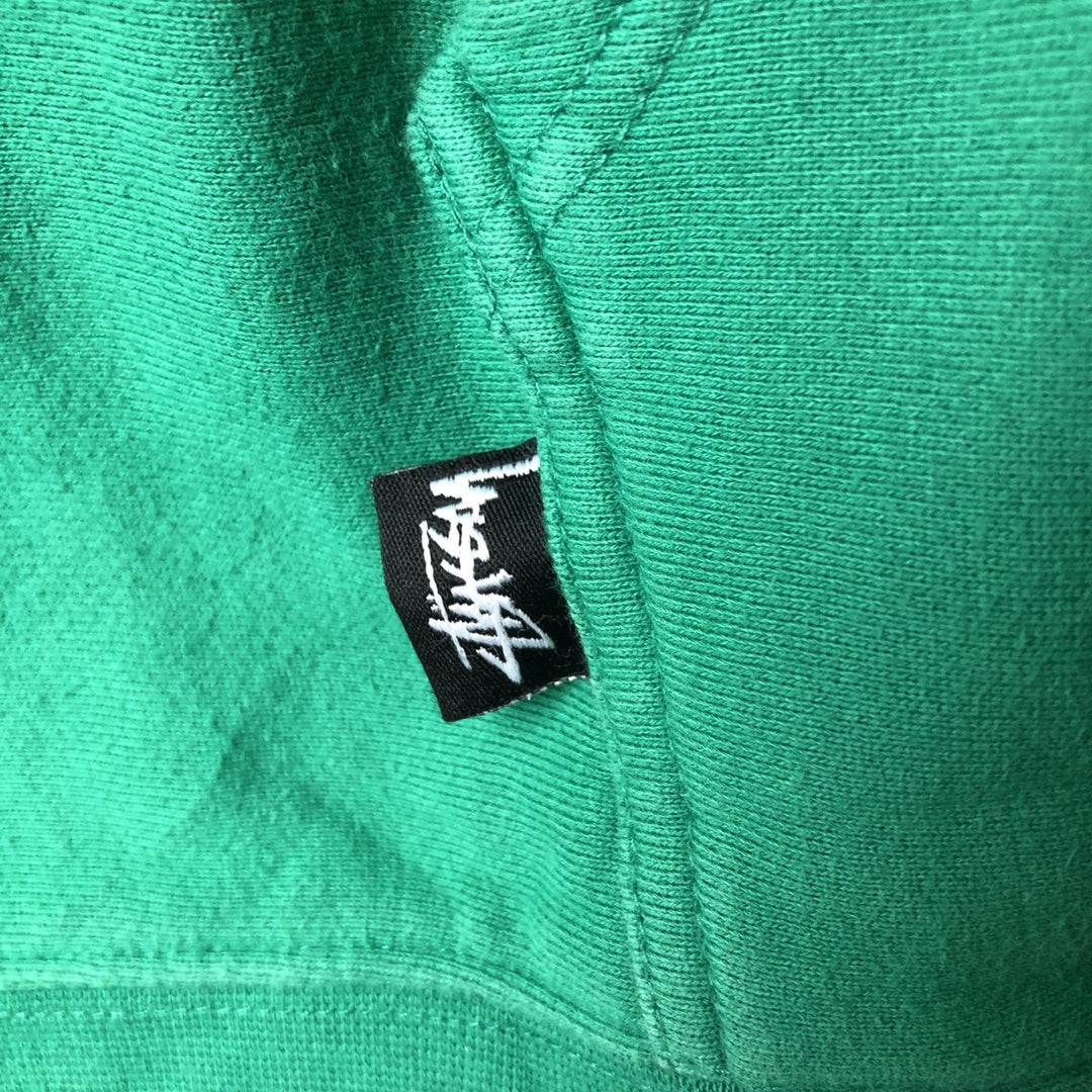 Stussy sweatshirt pullover hoodie, men's size S (equivalent) cotton green type Vintage Second Hand