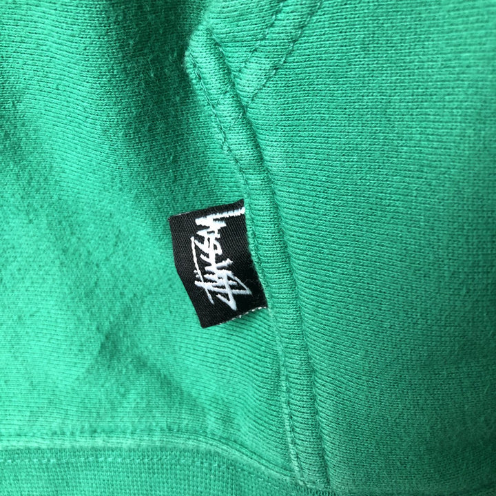 Stussy sweatshirt pullover hoodie, men's size S (equivalent) cotton green type Vintage Second Hand