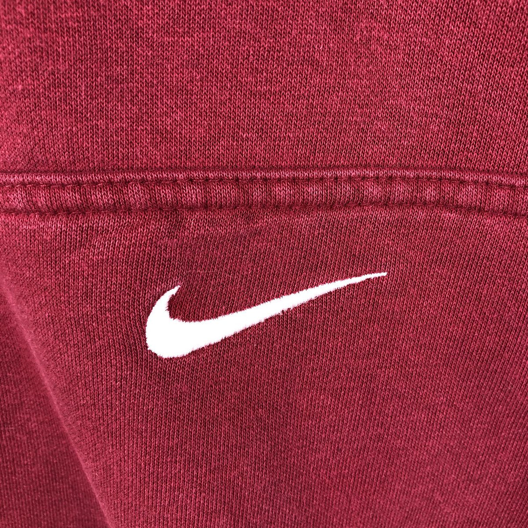 2000'S Nike Team Sweatshirt Pullover Hoodie, Men's Size L (approx.) cotton Red type red-purple Vintage Second Hand