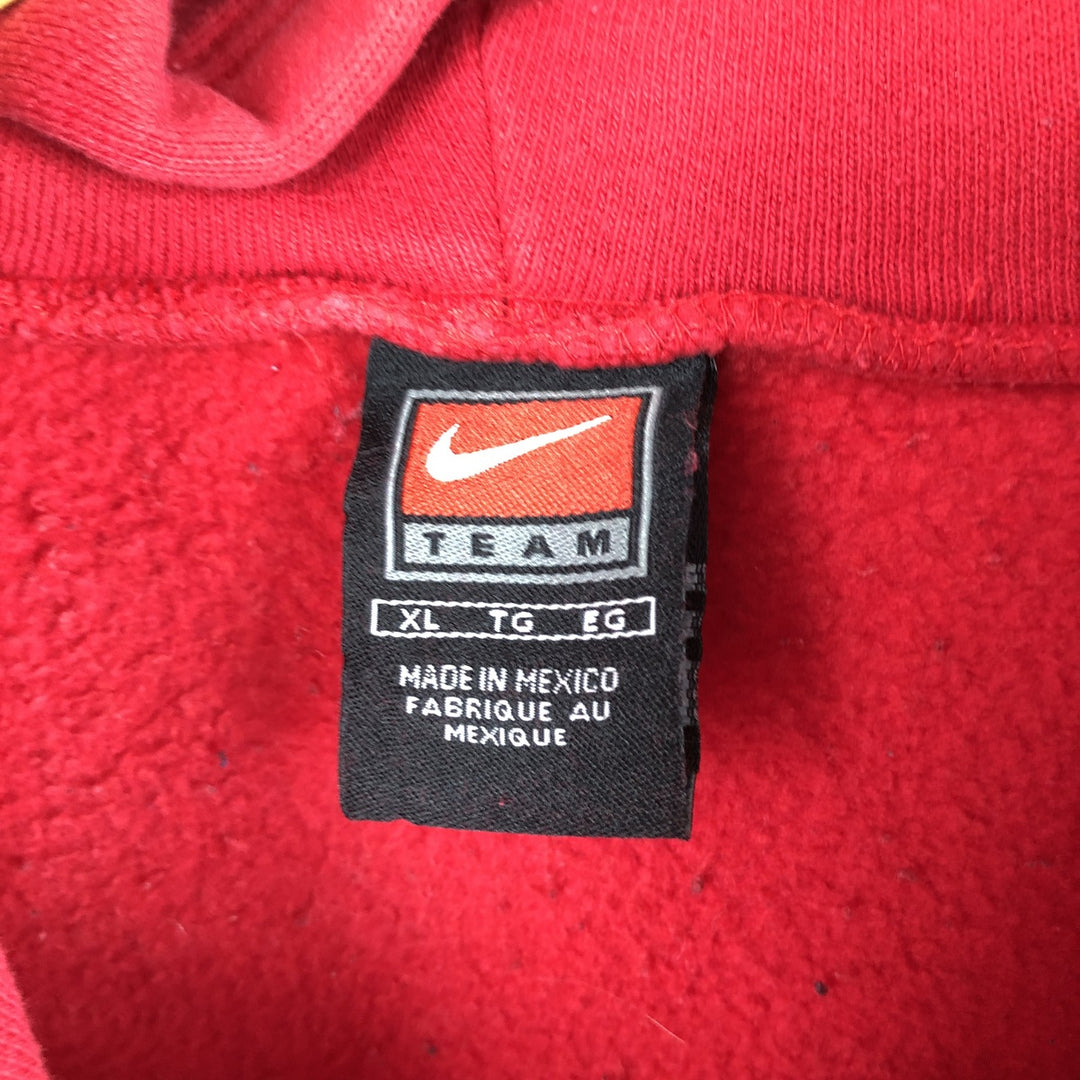 00'S Nike NIKE TEAM Center Logo Sweat Pullover Hoodie Men's XL cotton red type Vintage Second Hand
