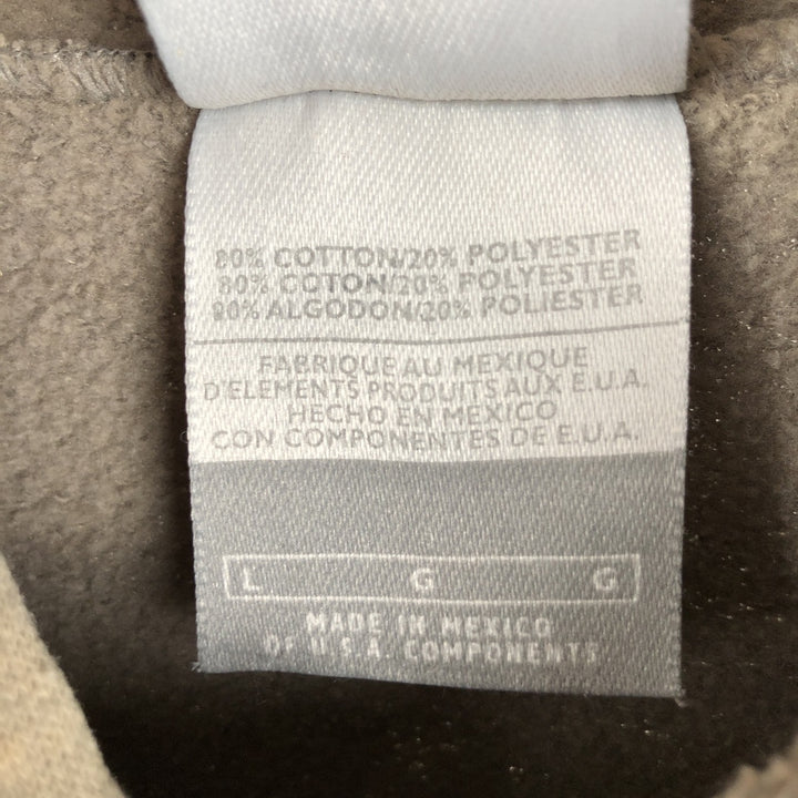 2000'S Nike Center Logo Sweatshirt Pullover Hoodie, Men's Size L (approx.) cotton Beige type Vintage Second Hand