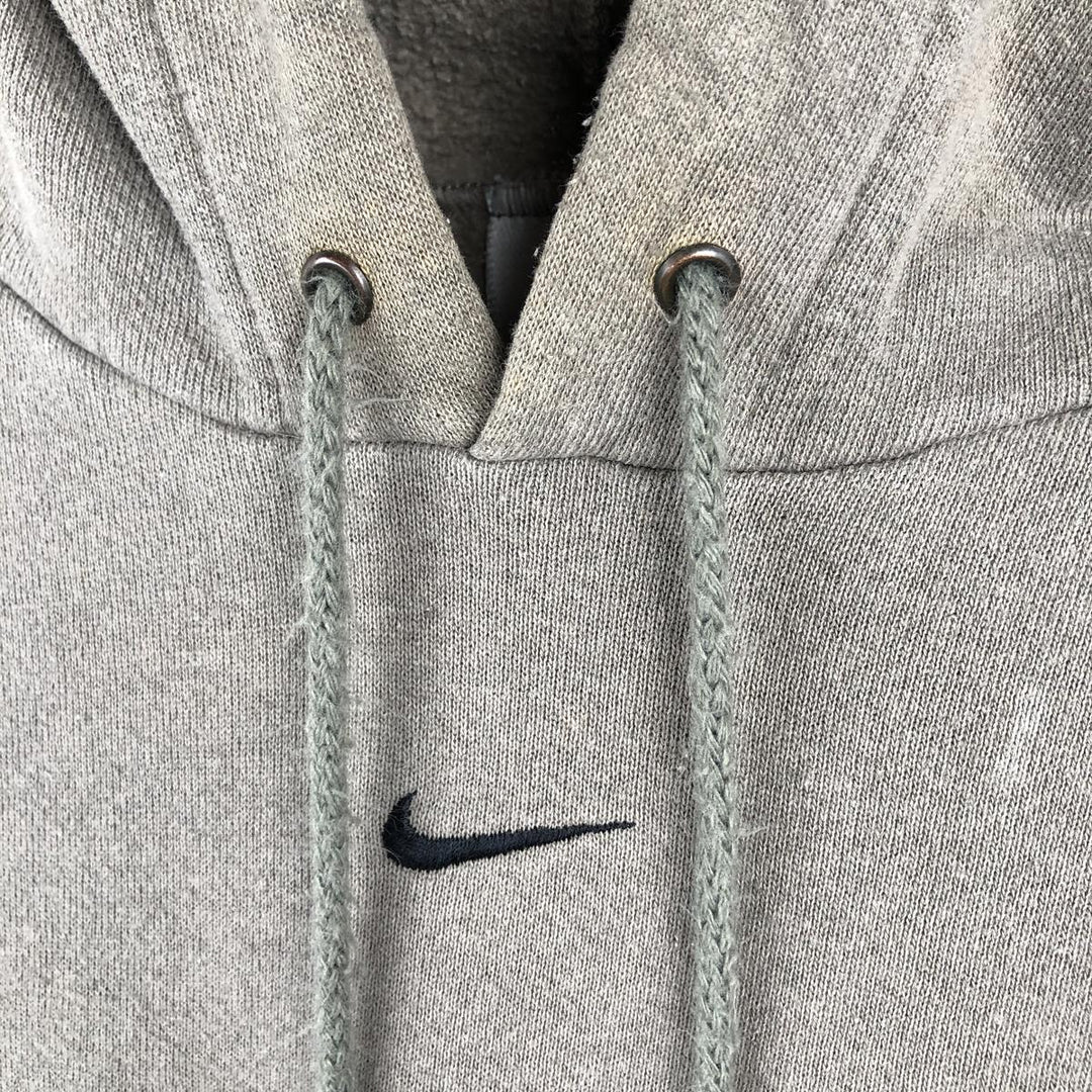 2000'S Nike Center Logo Sweatshirt Pullover Hoodie, Men's Size L (approx.) cotton Beige type Vintage Second Hand