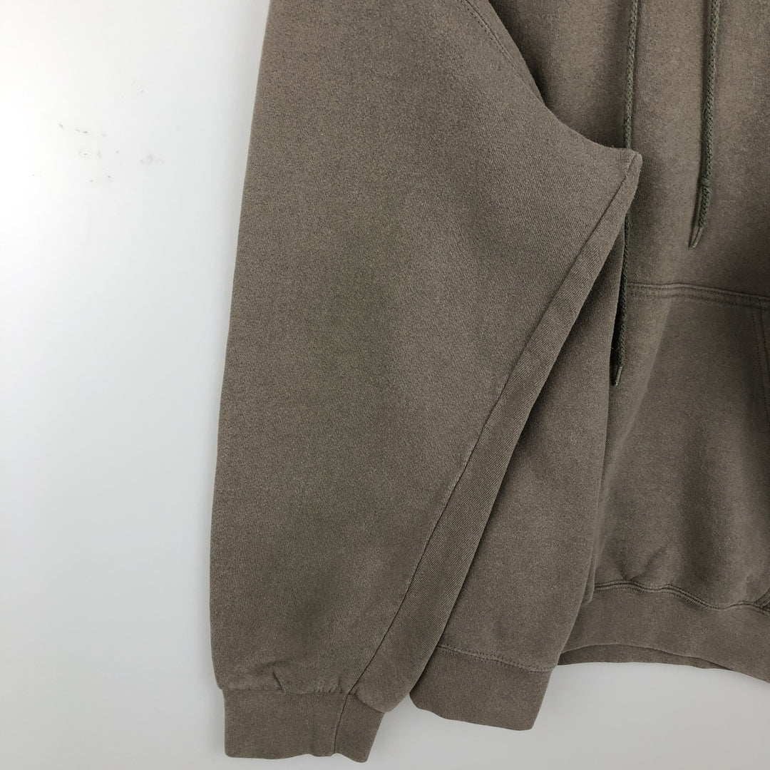2000'S Nike Center Logo Sweatshirt Pullover Hoodie, Men's Size L (approx.) cotton Beige type Vintage Second Hand