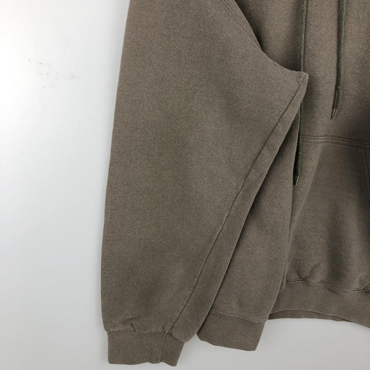 2000'S Nike Center Logo Sweatshirt Pullover Hoodie, Men's Size L (approx.) cotton Beige type Vintage Second Hand
