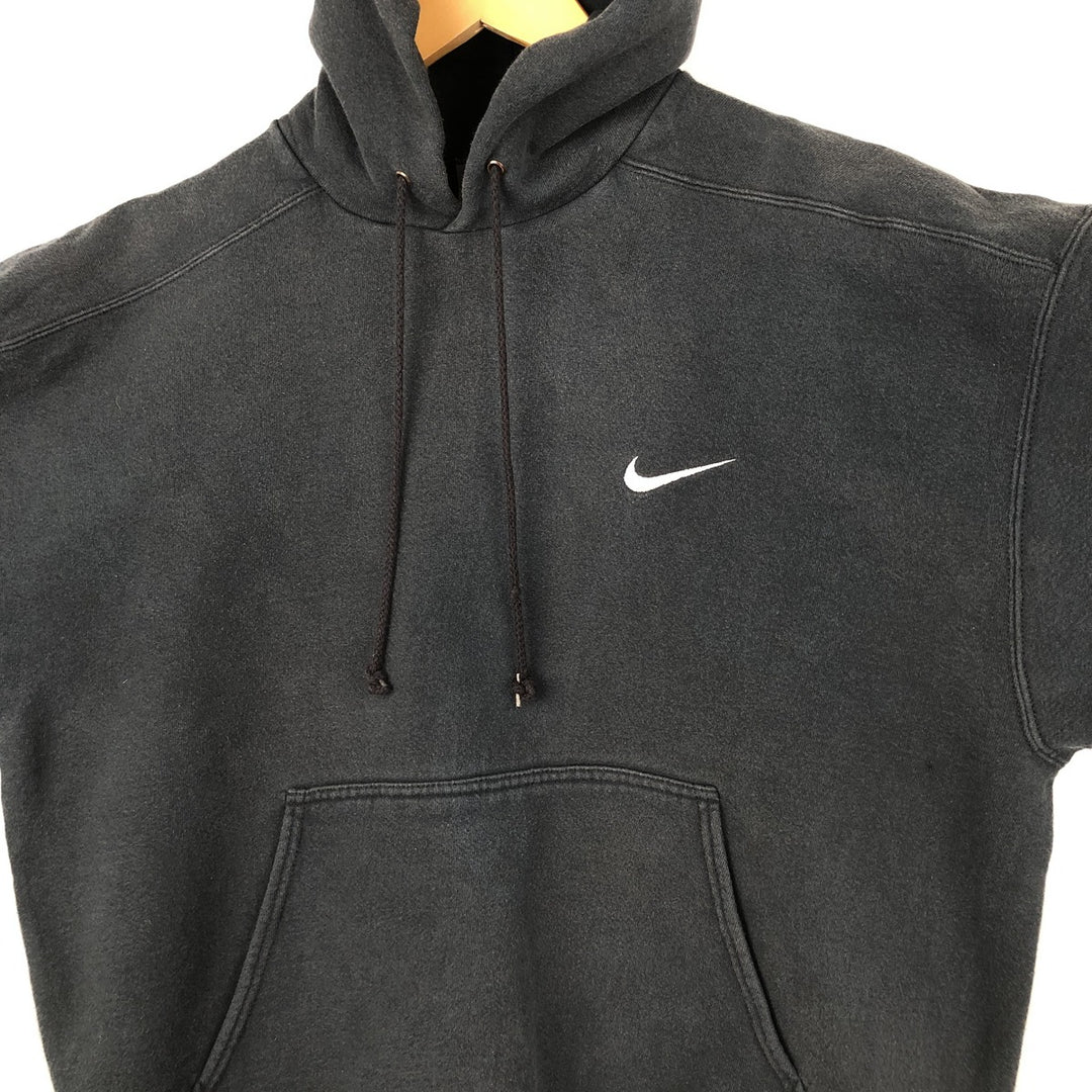 Vintage 90'S Nike pullover sweatshirt, made in the USA, size L, men's cotton black type Vintage Second Hand