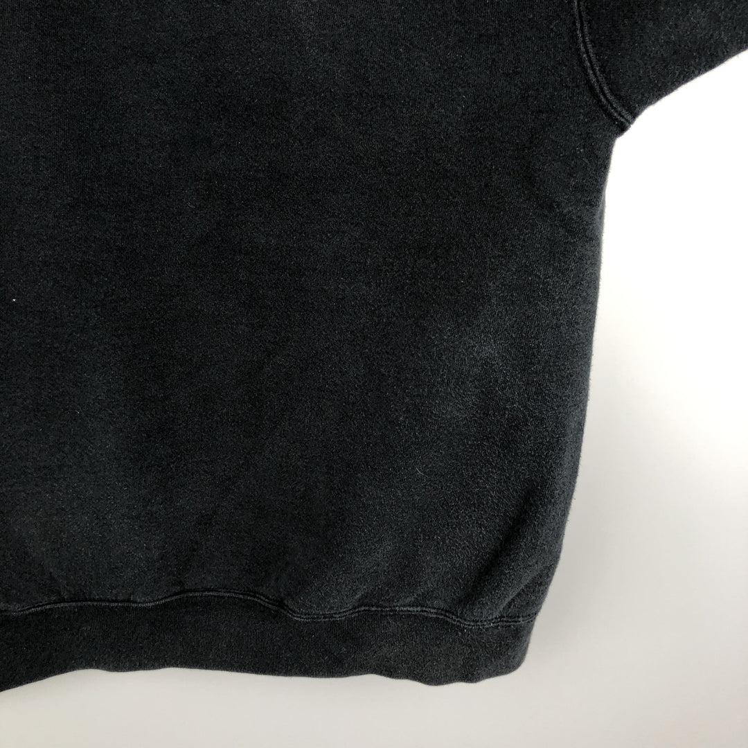 Vintage 90'S Nike pullover sweatshirt, made in the USA, size L, men's cotton black type Vintage Second Hand