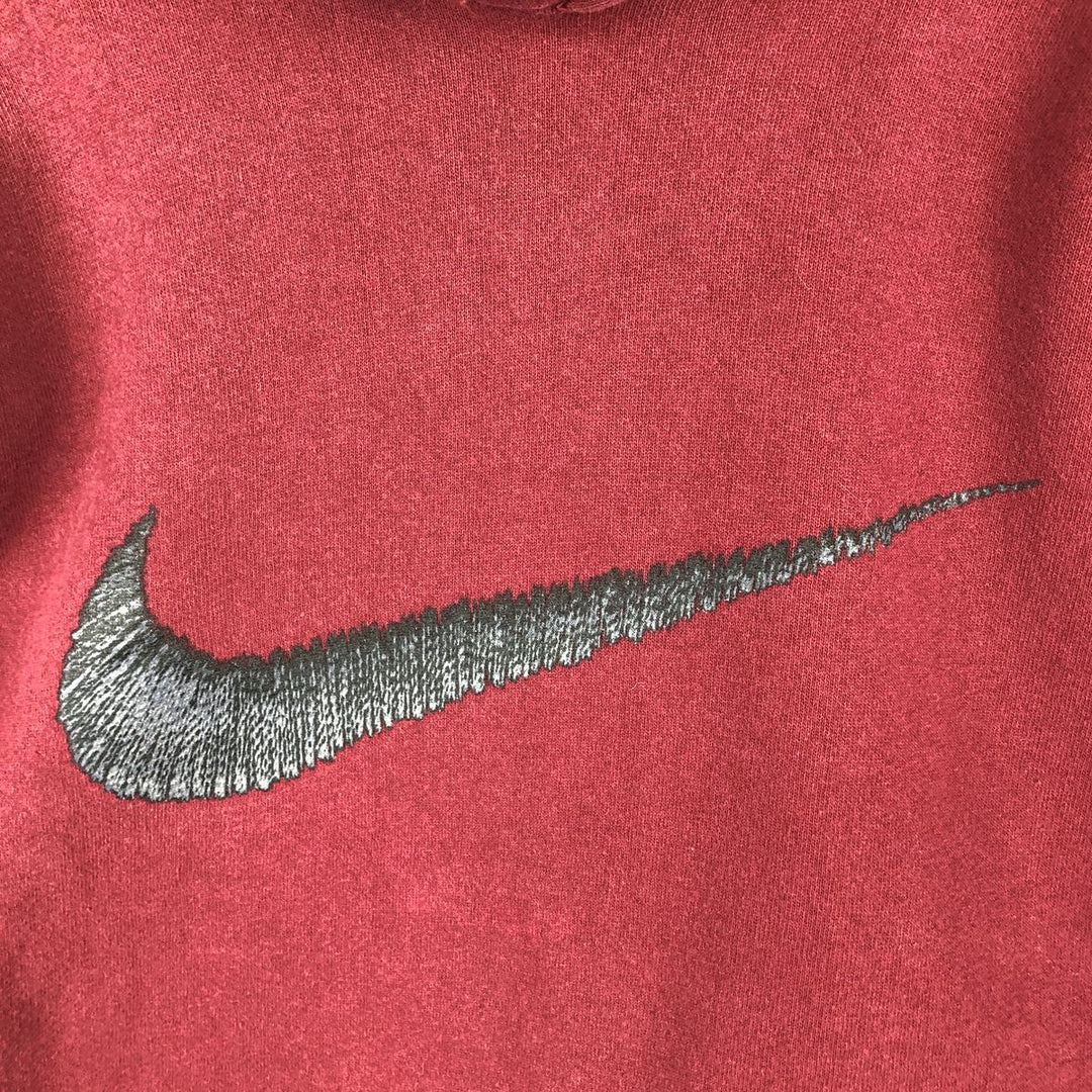 Vintage 90'S Nike pullover sweatshirt, made in the USA, size L, men's cotton Red type red-purple Vintage Second Hand