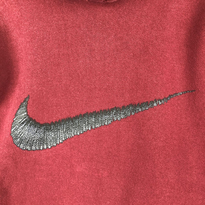 Vintage 90'S Nike pullover sweatshirt, made in the USA, size L, men's cotton Red type red-purple Vintage Second Hand