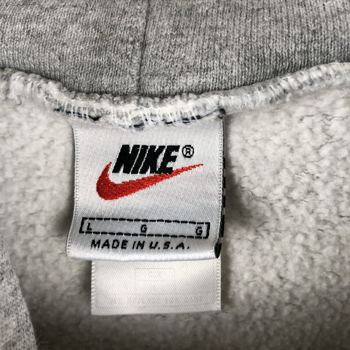 Vintage 90'S Nike pullover sweatshirt, made in the USA, size L, men's cotton gray type Vintage Second Hand