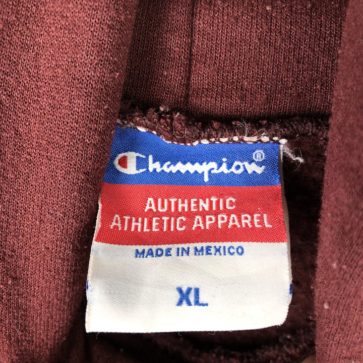 Champion HARVARD UNIVERSITY Triple Print College Sweatshirt Pullover Hoodie, Men's XL (approx.) cotton bordeaux Vintage Second Hand