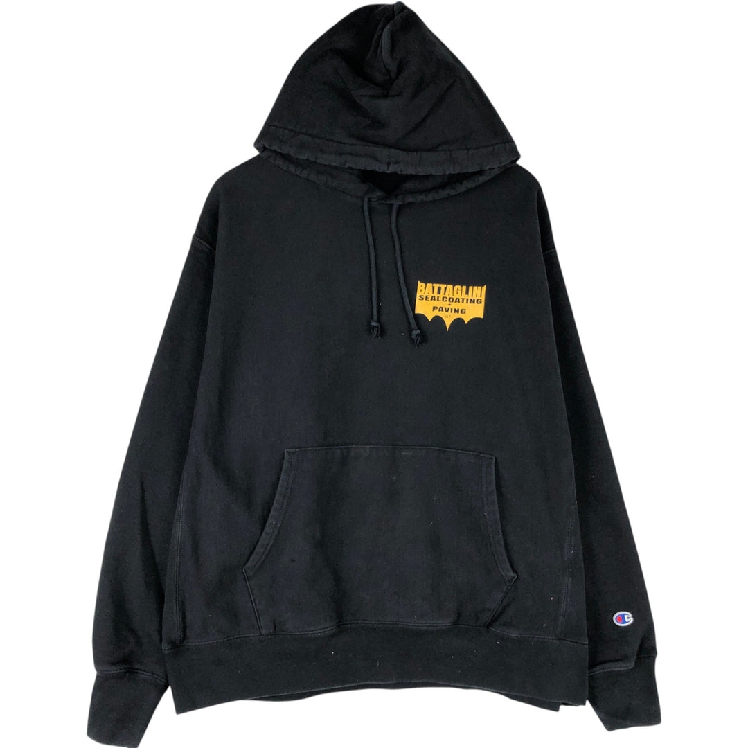 Champion REVERSE WEAVE Reverse Weave Sweat Pullover Hoodie Men's XL cotton black type Vintage Second Hand