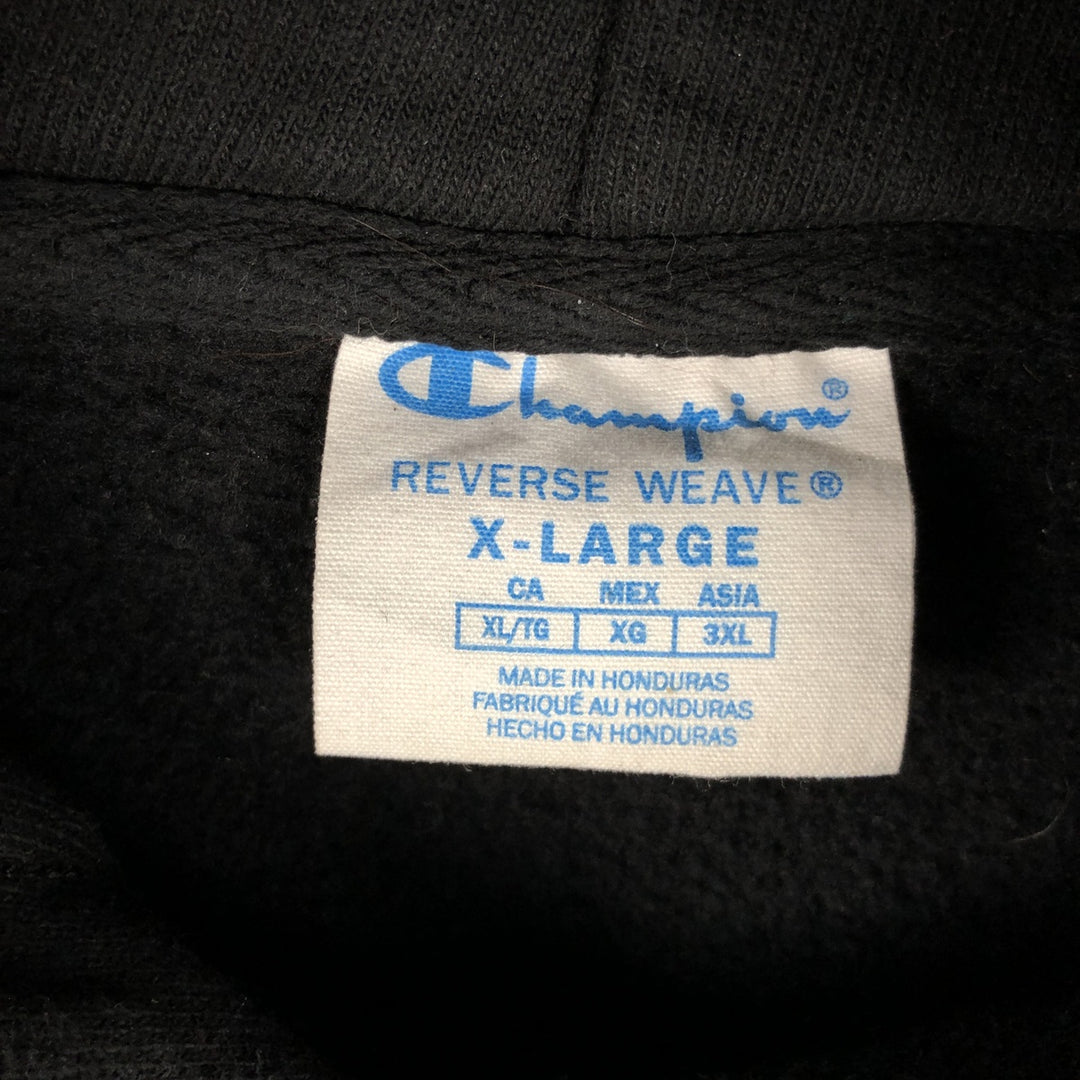 Champion REVERSE WEAVE Reverse Weave Sweat Pullover Hoodie Men's XL cotton black type Vintage Second Hand