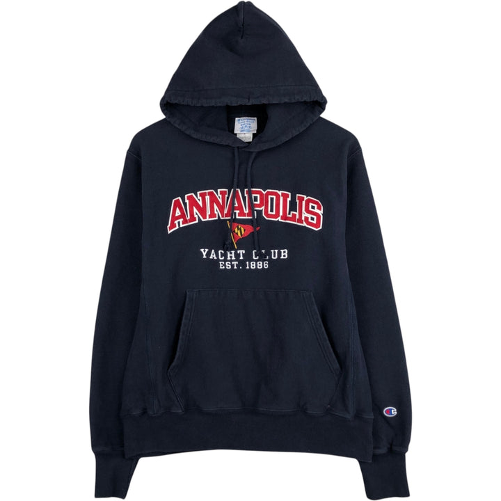 Champion REVERSE WEAVE Reverse Weave College Sweat Pullover Hoodie Men's M cotton navy blue type Vintage Second Hand