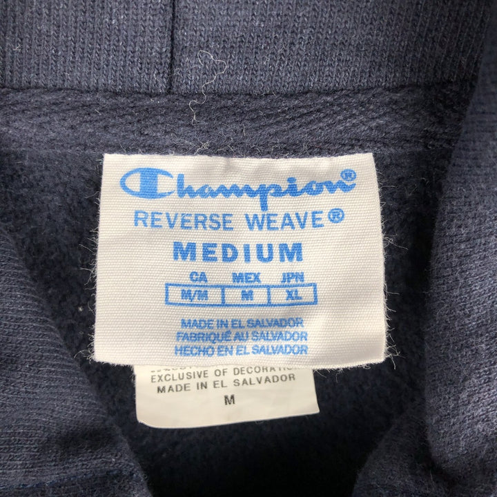 Champion REVERSE WEAVE Reverse Weave College Sweat Pullover Hoodie Men's M cotton navy blue type Vintage Second Hand