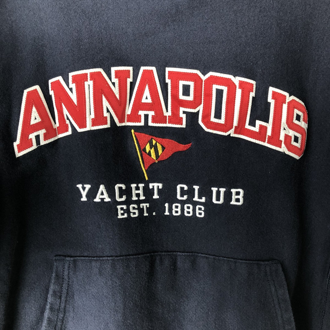 Champion REVERSE WEAVE Reverse Weave College Sweat Pullover Hoodie Men's M cotton navy blue type Vintage Second Hand