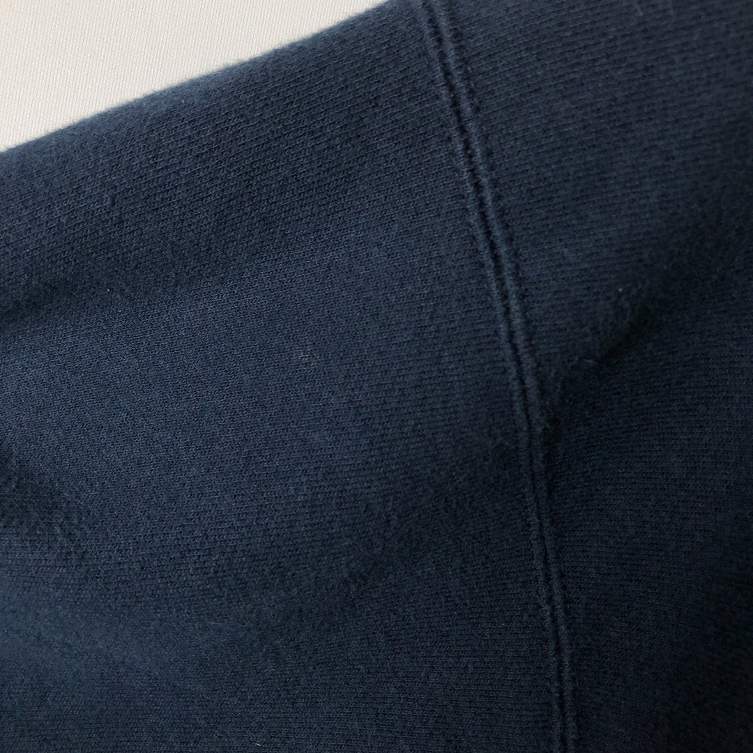 2000'S Champion PREMIUM REVERSE WEAVE Premium Reverse Weave Sweatshirt Pullover Hoodie, Men's Size L cotton navy blue type Vintage Second Hand