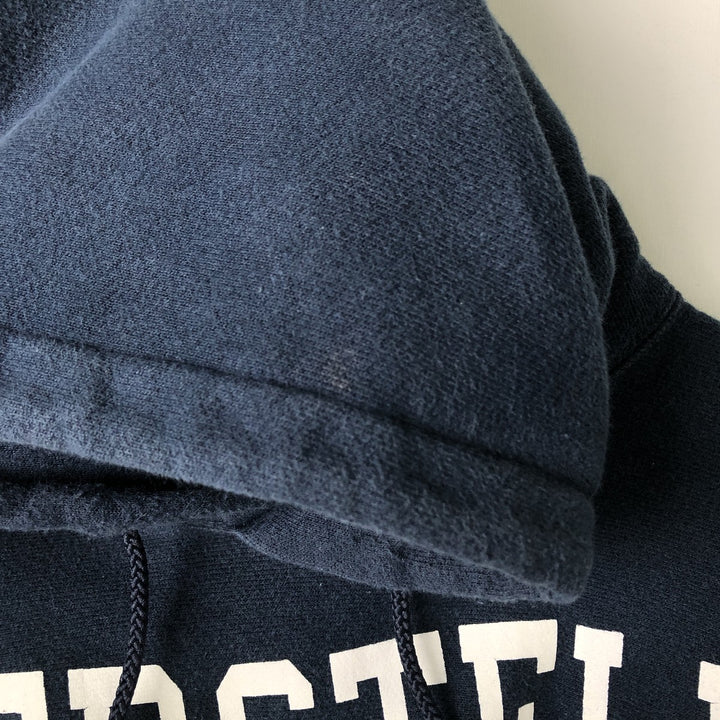 2000'S Champion PREMIUM REVERSE WEAVE Premium Reverse Weave Sweatshirt Pullover Hoodie, Men's Size L cotton navy blue type Vintage Second Hand