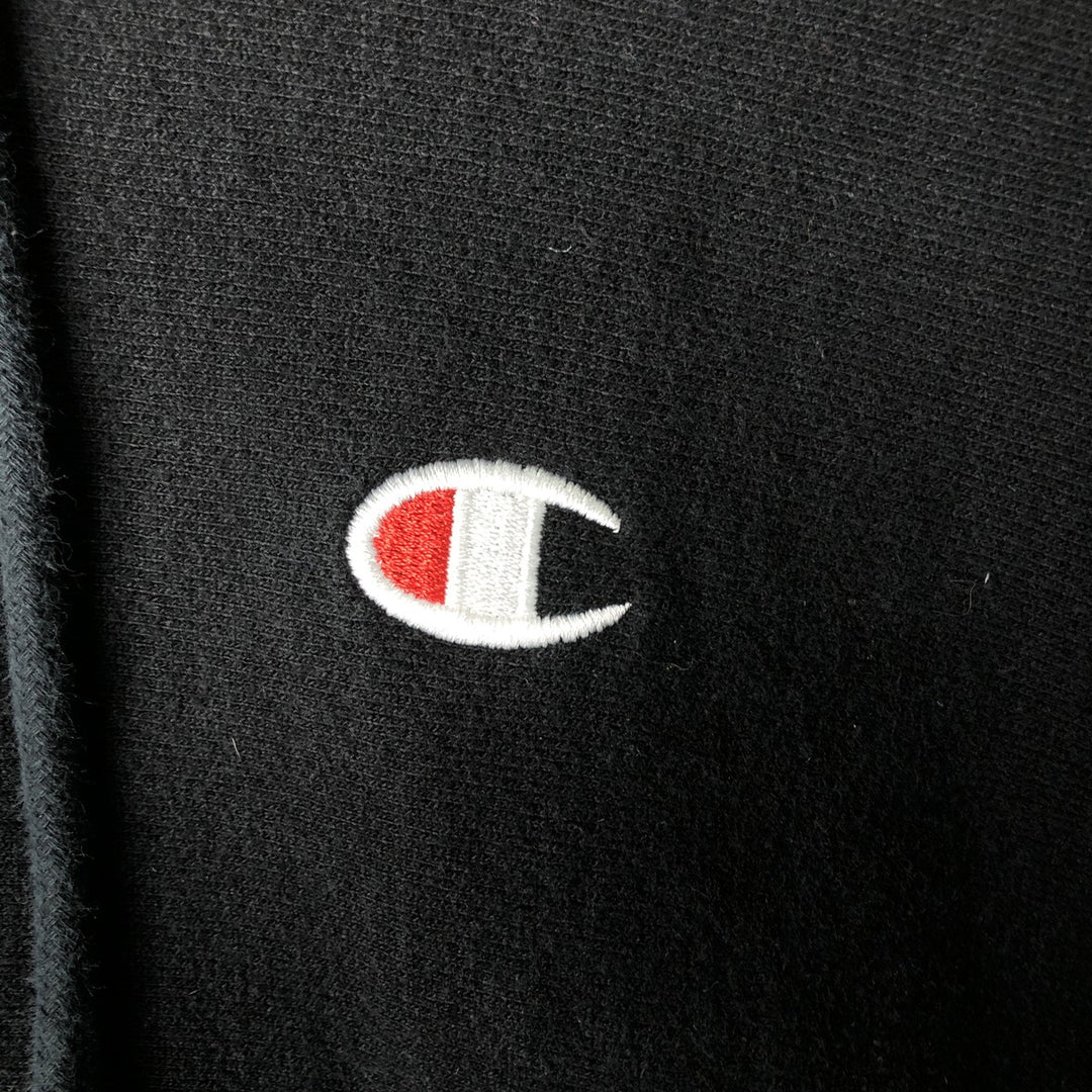 Champion REVERSE WEAVE Reverse Weave Sweat Pullover Hoodie Men's L size cotton black type Vintage Second Hand