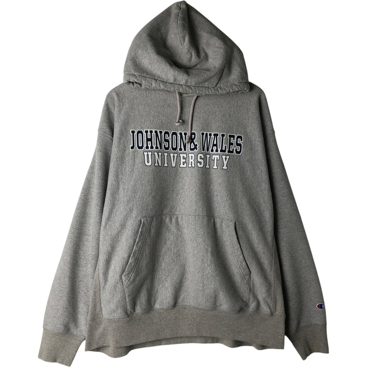 2000'S Champion Original Reverse Weave College Pullover Hoodie, Men's XL cotton gray type Vintage Second Hand