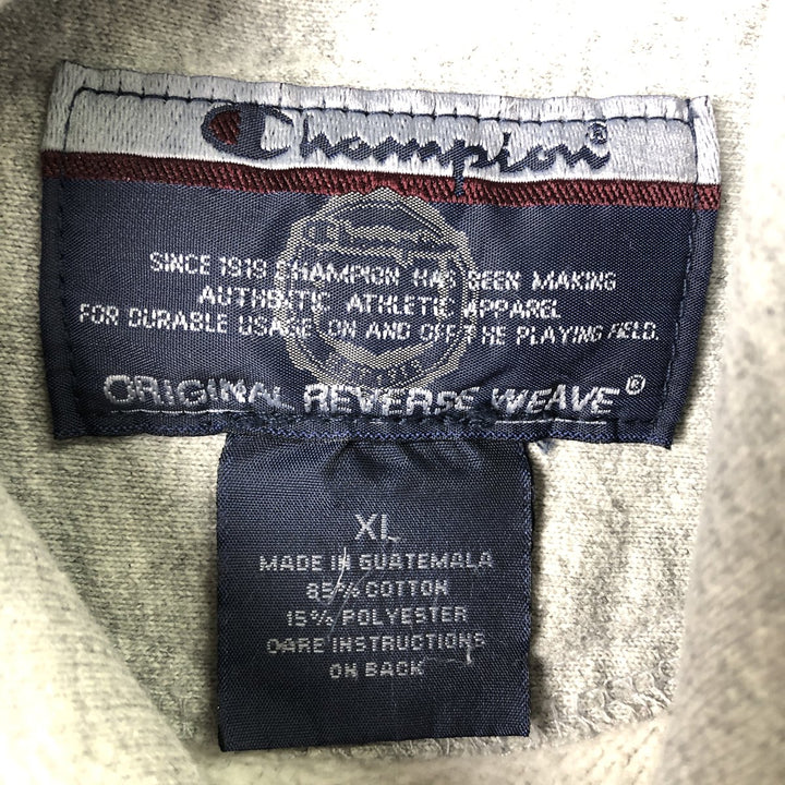 2000'S Champion Original Reverse Weave College Pullover Hoodie, Men's XL cotton gray type Vintage Second Hand